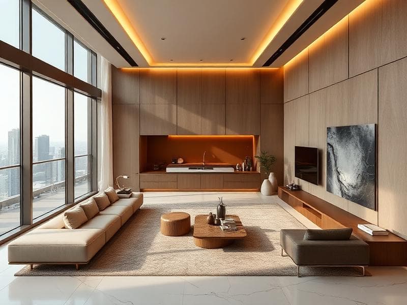 Balcony view from a Dubai Estate apartment